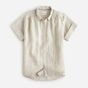J Crew Baird McNutt Linen Shirt Flax XS